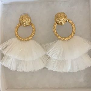 For love & lemons loop fringe earrings